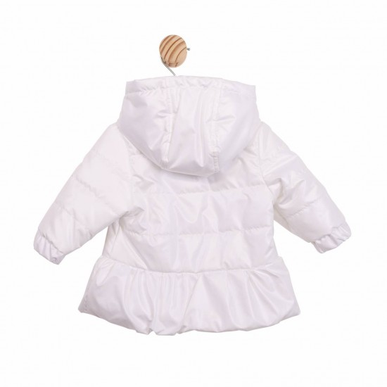 Mintini SS26 Girls White Jacket with Bows MB6863 Mintini SS26 Girls White Jacket with Bows MB6863