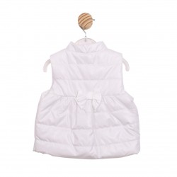 Mintini SS26 Girls White Gillet MB6867