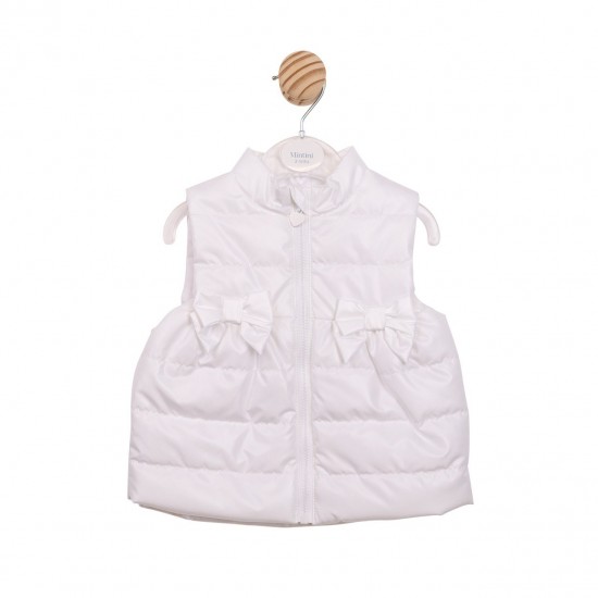 Mintini SS26 Girls White Gillet MB6867