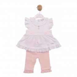 Mintini SS26 Pink Tunic and Leggings Set MB7058 Mintini SS26 Pink Tunic and Leggings Set MB7058