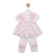 Mintini SS26 White/Pink Tunic and Leggings Set MB7153