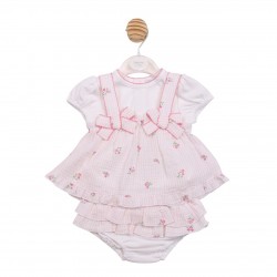 Mintini SS26 White/Pink 3pc Jam Pant Set MB7145