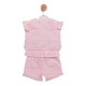 Mintini SS26 Pink Top, Short and Gilet Set MB7233
