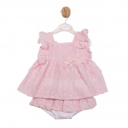 Mintini SS26 Girls Pink Top and Jam Pant Set MB7229