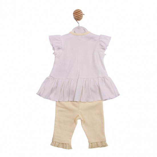 Mintini SS26 White/Lemon Tunic and Leggings Set MB7217