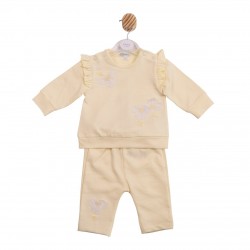 Mintini SS26 White/Lemon Jogset MB7218