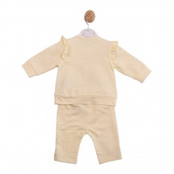 Mintini SS26 White/Lemon Jogset MB7218