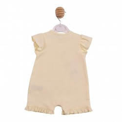 Mintini SS26 White/Lemon Romper MB7213