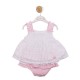 Mintini SS26 Girls White/Pink Suntop and Jampant Set MB7170