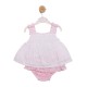 Mintini SS26 Girls White/Pink Suntop and Jampant Set MB7170