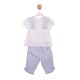 Mintini SS26 White/Blue Top and Trouser Set MB7190 Mintini SS26 White/Blue Top and Trouser Set MB7190