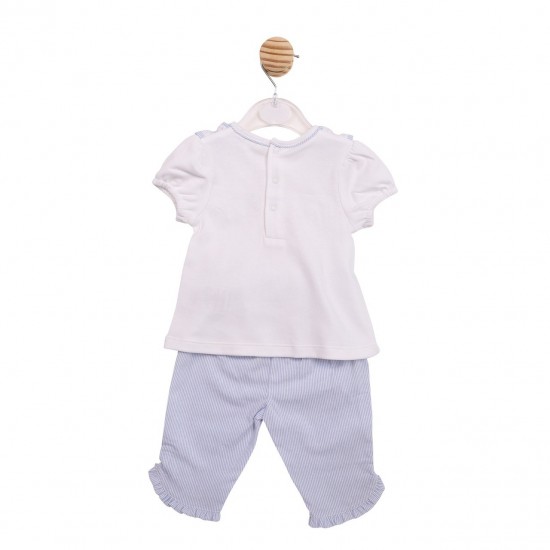 Mintini SS26 White/Blue Top and Trouser Set MB7190 Mintini SS26 White/Blue Top and Trouser Set MB7190