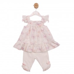 Mintini SS26 White Tunic and Leggings MB7225 Mintini SS26 White Tunic and Leggings MB7225