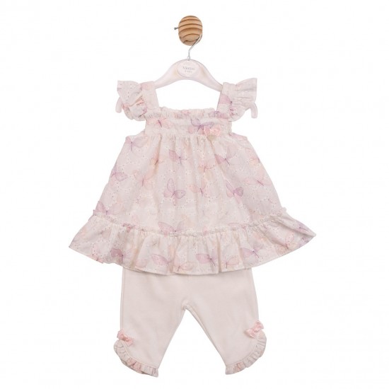 Mintini SS26 White Tunic and Leggings MB7225 Mintini SS26 White Tunic and Leggings MB7225