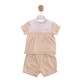 Mintini SS26 Beige Top and Short Set MB6890