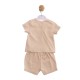 Mintini SS26 Beige Top and Short Set MB6890