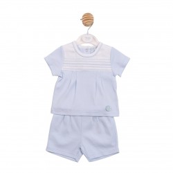 Mintini SS26 Blue Top and Short Set MB6884 Mintini SS26 Blue Top and Short Set MB6884
