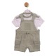 Mintini SS26 White/Sage Top and Short Dungaree Set MB6976 Mintini SS26 White/Sage Top and Short Dungaree Set MB6976