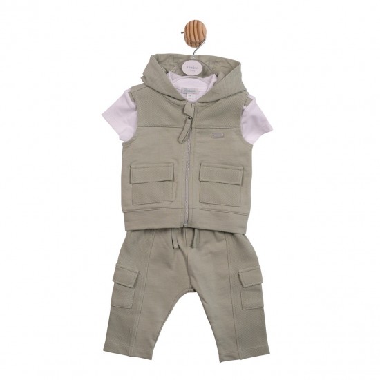Mintini SS26 White/Sage Top, Trouser and Gilet Set MB6979 Mintini SS26 White/Sage Top, Trouser and Gilet Set MB6979