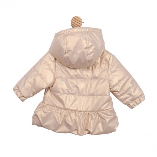 Mintini SS26 Girls Gold Jacket with Bows MB6865 Mintini SS26 Girls Gold Jacket with Bows MB6865