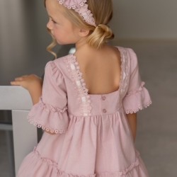 Miranda SS26 Girls ruffle dress 39-0240-V