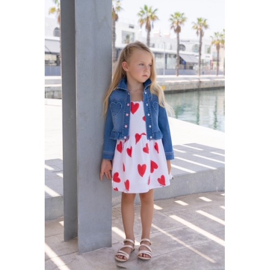 White/Red Miranda summer dress