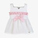 Miranda SS26 Girls Pink/White Checked Top and Skirt Set 39-0602