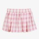 Miranda SS26 Girls Pink/White Checked Top and Skirt Set 39-0602