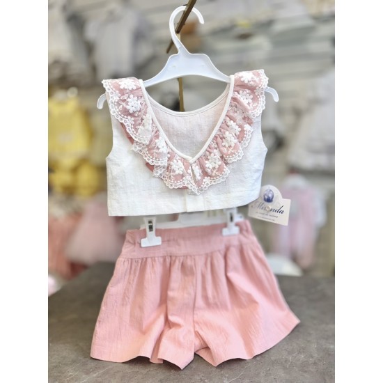 Miranda SS26 Girls  Woven Top and Shorts Set 39-0230