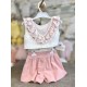 Miranda SS26 Girls  Woven Top and Shorts Set 39-0230