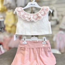 Miranda SS26 Girls  Woven Top and Shorts Set 39-0230