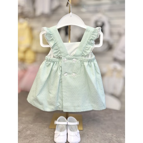 Miranda SS26 Girls Woven Mint Dress 39-0037-V