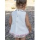Naxos SS26 Girls White/Pink Dress and Pants Set 7712