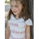 Naxos SS26 Girls White/Pink Dress 7739