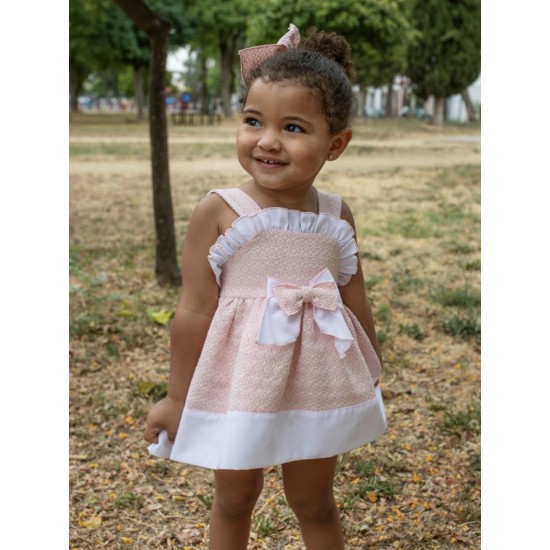 Naxos SS26 Girls Pink Dress 7734 Naxos SS26 Girls Pink Dress 7734