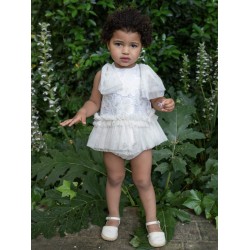 Naxos SS26 Girls White Dress and Pants Set 7711 Naxos SS26 Girls White Dress and Pants Set 7711