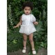 Naxos SS26 Girls White Dress and Pants Set 7711