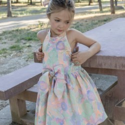 Naxos SS26 Girls Multicolour Dress 7745 Naxos SS26 Girls Multicolour Dress 7745