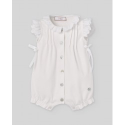 Paz SS26 Cream  Bow Romper - 193403