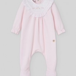 Paz SS26 Pink All in one baby grow  - 193407