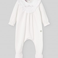 Paz SS26 White All in one baby grow  - 193405