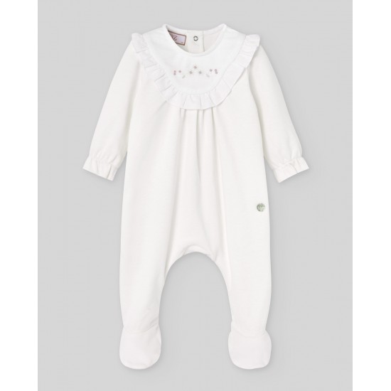 Paz SS26 White All in one baby grow  - 193405