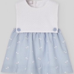 Paz SS26 Blue and White Dress 123420
