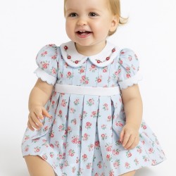 Pretty Originals SS26 Girls Pale Blue Floral Print Dress BD02392 Pretty Originals SS26 Girls Pale Blue Floral Print Dress BD02392