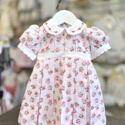 Pretty Originals SS26 Girls Pink Floral Print Dress BD02392