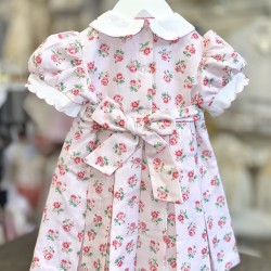 Pretty Originals SS26 Girls Pink Floral Print Dress BD02392 Pretty Originals SS26 Girls Pink Floral Print Dress BD02392