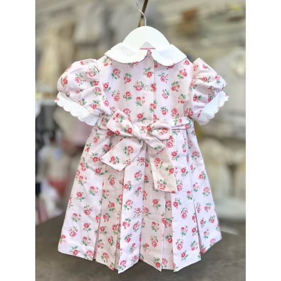 Pretty Originals SS26 Girls Pink Floral Print Dress BD02392