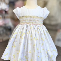 Pretty Originals SS26 Girls Yellow Floral Print Dress BD02388