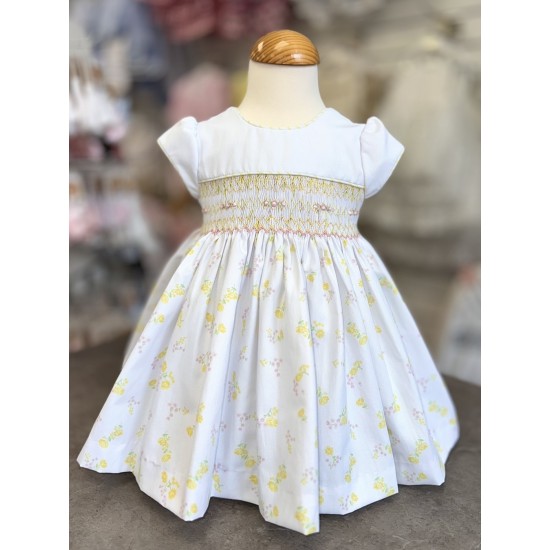 Pretty Originals SS26 Girls Yellow Floral Print Dress BD02388 Pretty Originals SS26 Girls Yellow Floral Print Dress BD02388
