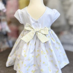 Pretty Originals SS26 Girls Yellow Floral Print Dress BD02388